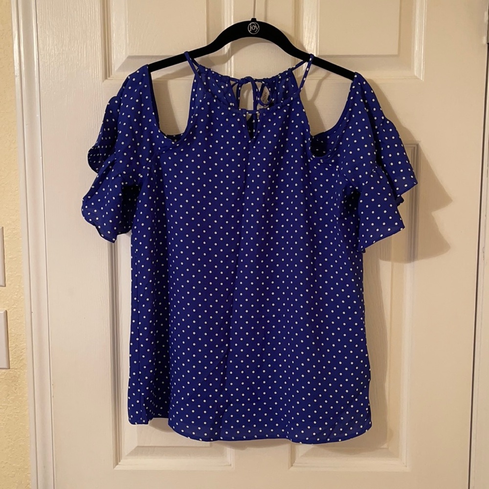 Cold shoulder blouse
